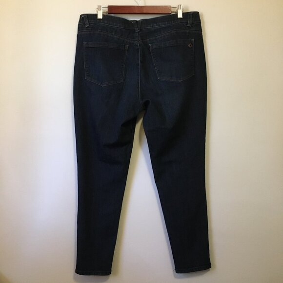 Democracy Dark Blue Denim 'Ab'solution Stretchy Banded Waist Jeans - Picture 3 of 16